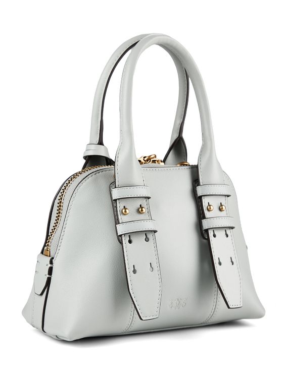 PINKO Bowling Bag Kabelka Kůže 21 cm