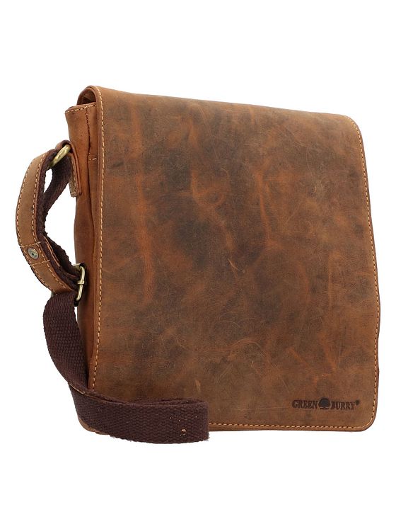 Greenburry Vintage skuldertaske i læder 23 cm