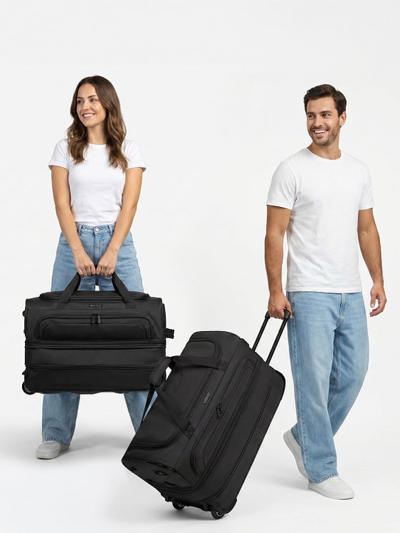 Redolz Duffle Essentials 2-Rollen Reisetasche Set 2 tlg. M+L mit Dehnfalte Redolz Duffle Essentials 2-Rollen Reisetasche Set 2 tlg. M+L mit Dehnfalte