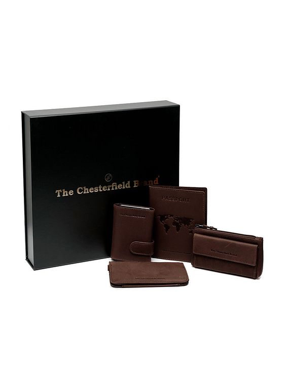 The Chesterfield Brand Kreditkortholder 4-delt gavesæt i læder 7 cm The Chesterfield Brand Kreditkortholder 4-delt gavesæt i læder 7 cm