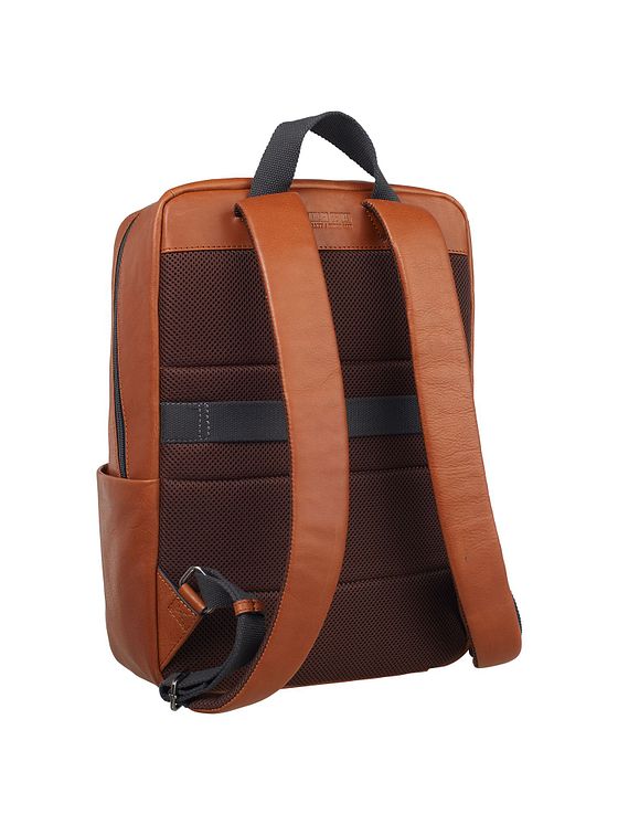 Leonhard Heyden Hamburg rygsæk læder 40 cm laptoprum