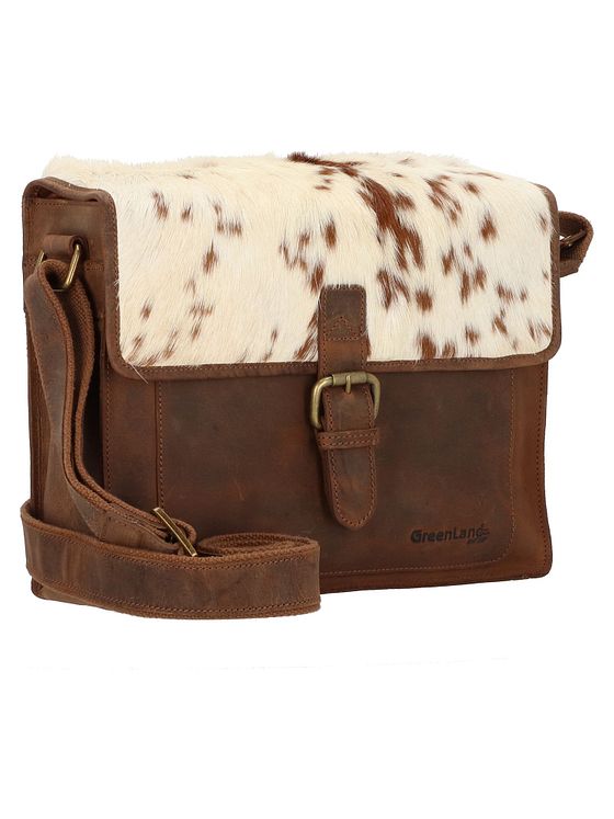 Greenland Nature Natural Combination skuldertaske i læder 32 cm