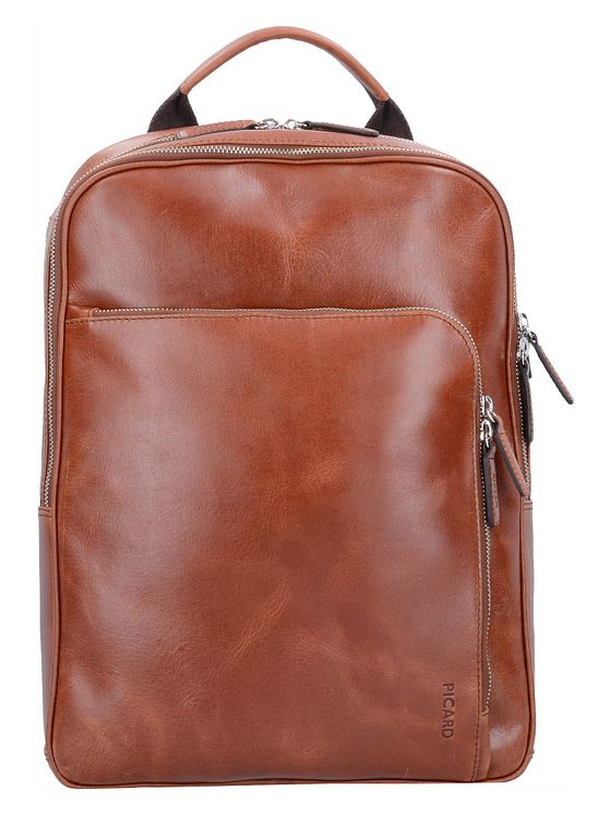 Picard Buddy-rygsæk i læder 39 cm med rum til bærbar computer