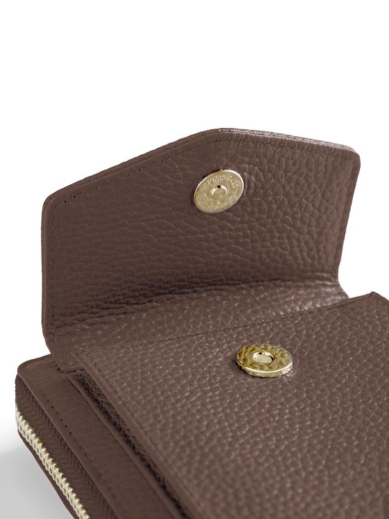 Lazarotti Bologna Leather Zip-Around Peněženka Pouzdro na mobilní telefon kožené 19 cm