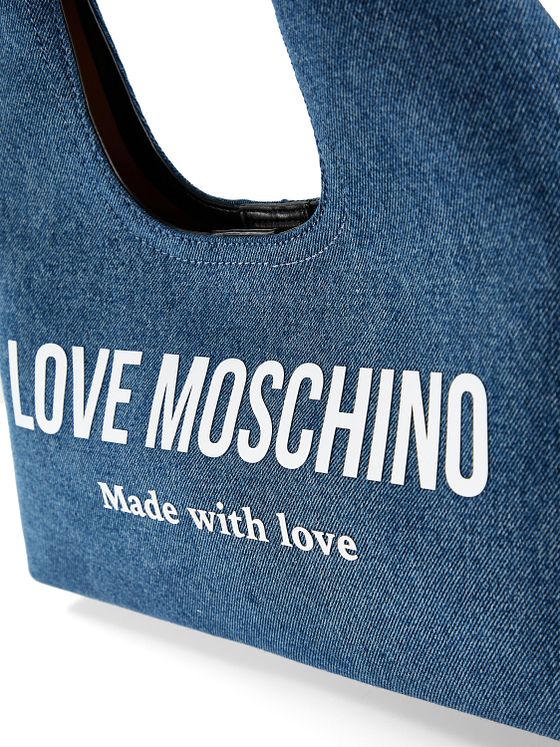 Love Moschino Denim Signature Love Skuldertaske 34 cm