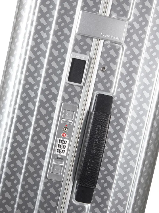 Samsonite Lite-Box Alu Boss Edition – příruční zavazadlo na kolečkách z hliníku s 4 kolečky, 55 cm