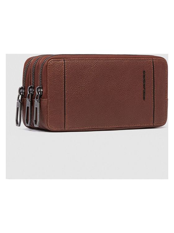 Piquadro Cronus Kultur-taske Læder 19.5 cm