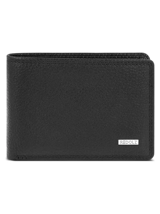 Redolz Leather Essentials QF lille pung i RFID-læder, 10,5 cm Redolz Leather Essentials QF lille pung i RFID-læder, 10,5 cm