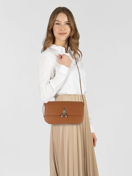 Patrizia Pepe Essential Fly Skuldertaske Læder 31 cm