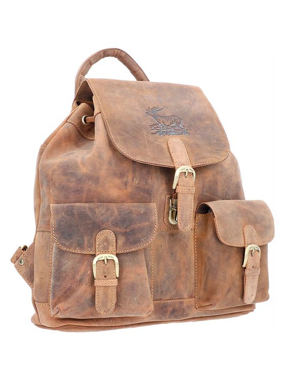 Greenburry Vintage rygsæk i læder 40 cm