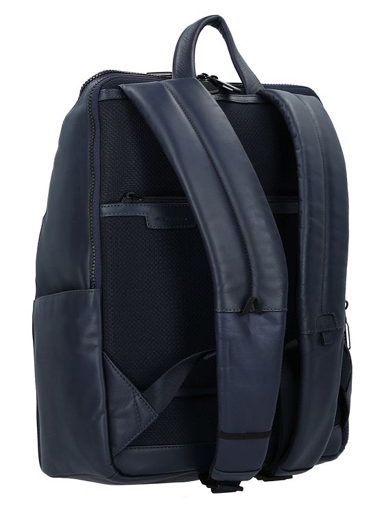 Piquadro Zaino Daypack Læder 34 cm Laptoprum