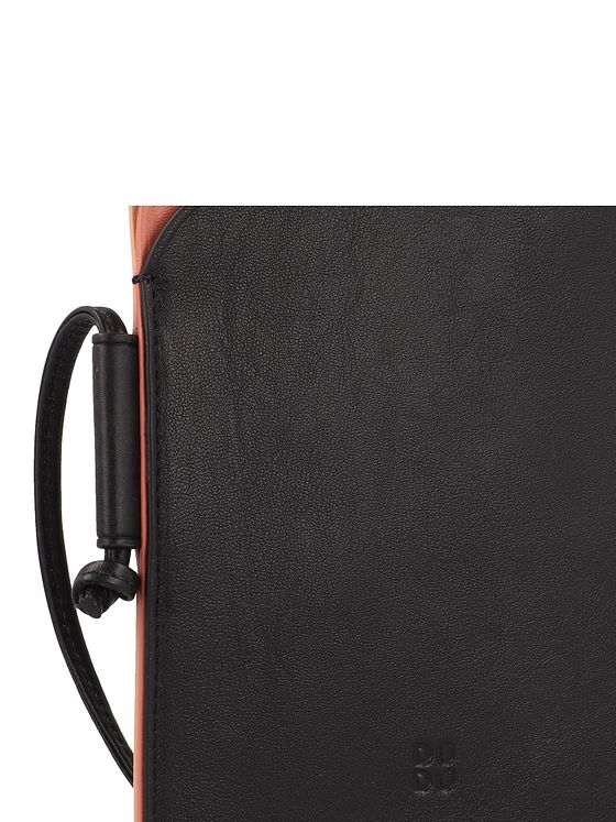 DuDu Farverigt Minorca-mobiltaske i læder 12 cm