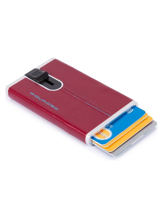 Piquadro Blå firkantet kreditkortholder RFID-læder 6 cm Piquadro Blå firkantet kreditkortholder RFID-læder 6 cm