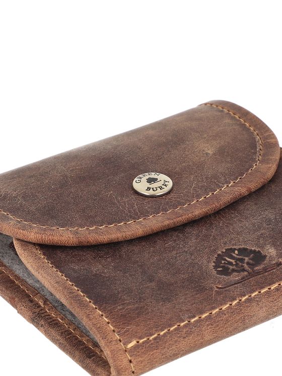 Greenburry Vintage jagtpung i læder 11 cm