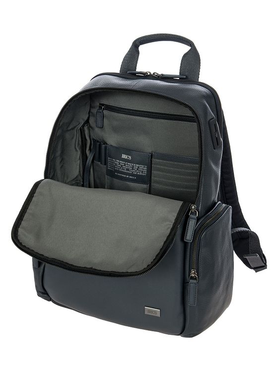Bric's Torino-rygsæk i læder med 45 cm rum til bærbar computer