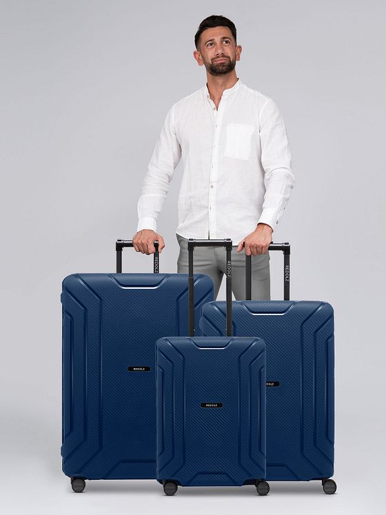 Redolz Essentials 15 4-hjulet kuffertsæt 3-delt med trepunktslukning Redolz Essentials 15 4-hjulet kuffertsæt 3-delt med trepunktslukning