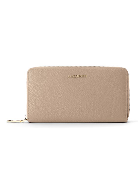 Lazarotti Bologna Leather XL Peněženka na zip Kožená 19 cm