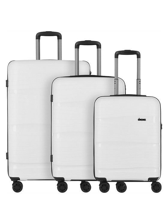 d & n Travel Line 4300 4 hjul Kuffert 3-delt