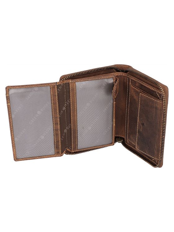 Greenburry Vintage pung med stjernetegn i læder 10 cm Greenburry Vintage pung med stjernetegn i læder 10 cm