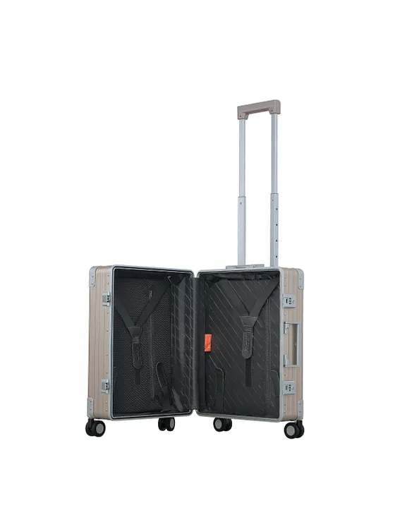 Aleon Fortis 4-hjulig kabinväska i Aluminium, 54 cm Aleon Fortis 4-hjulig kabinväska i Aluminium, 54 cm