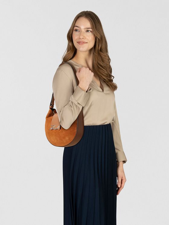 Karl Lagerfeld Signature Skuldertaske Læder 27 cm Karl Lagerfeld Signature Skuldertaske Læder 27 cm