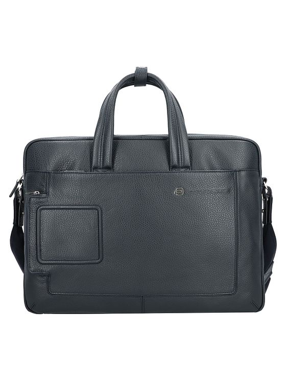 Piquadro Kuffert i læder med 44 cm rum til bærbar computer