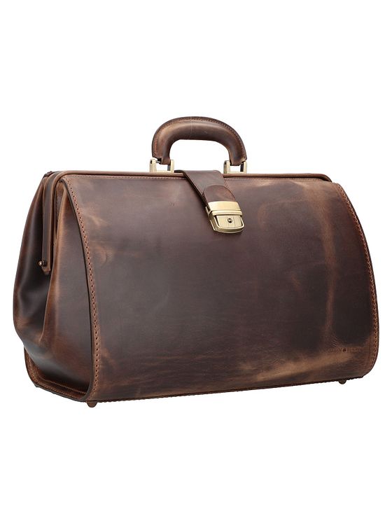Greenburry Vintage lægetaske i læder 41 cm