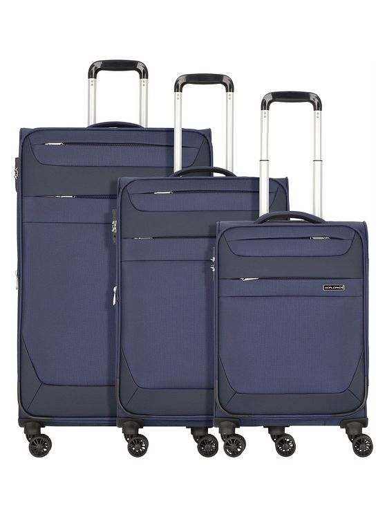 Worldpack Dublin 4 hjul Kuffert 3-delt med strækfold Worldpack Dublin 4 hjul Kuffert 3-delt med strækfold