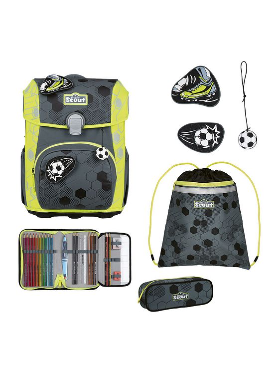 Scout Neo Exklusiv Superflash Extreme Skoleransel-sæt 4-delt Scout Neo Exklusiv Superflash Extreme Skoleransel-sæt 4-delt