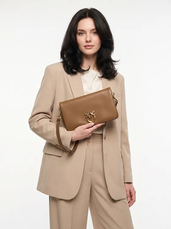 PINKO Love Soft Clutch Piel natural 19.5 cm PINKO Love Soft Clutch Piel natural 19.5 cm