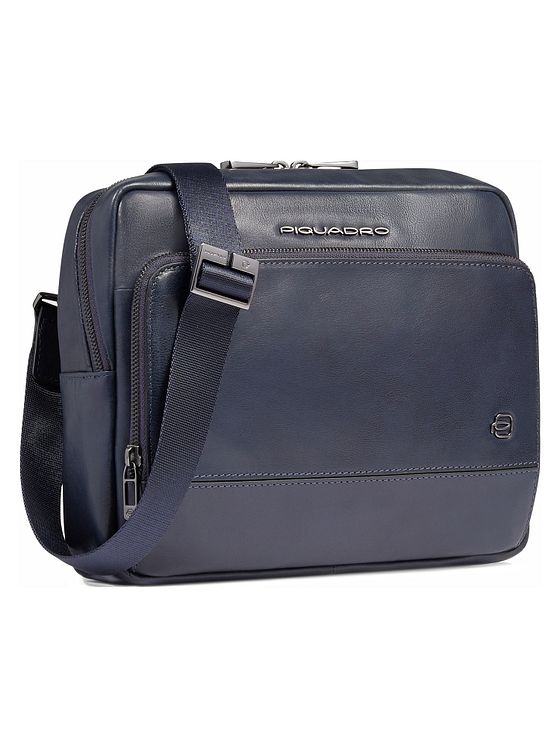 Piquadro Philip Skuldertaske Læder 27 cm