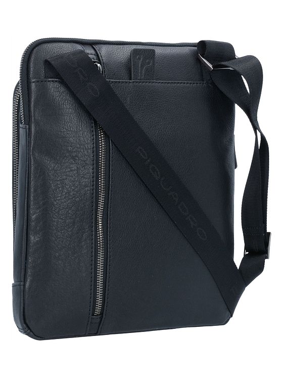 Piquadro Black Square Bolsa de hombro Piel natural 23 cm Piquadro Black Square Bolsa de hombro Piel natural 23 cm