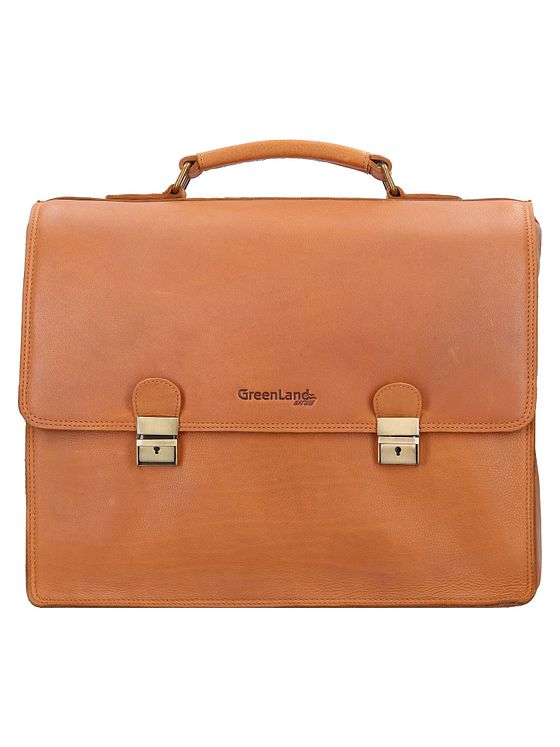 Greenland Nature Nature dokumentmappe RFID læder 40 cm laptoprum Greenland Nature Nature dokumentmappe RFID læder 40 cm laptoprum