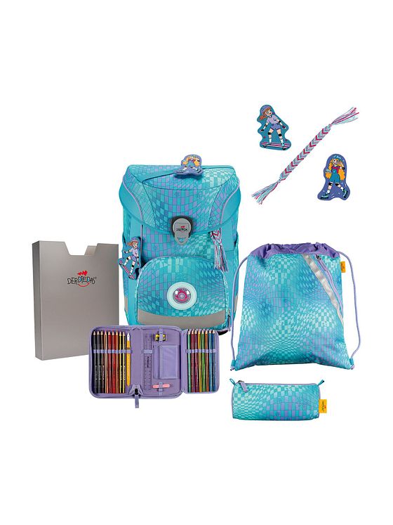 DerDieDas ErgoFlex Easy LED Skoleransel-sæt 5-delt