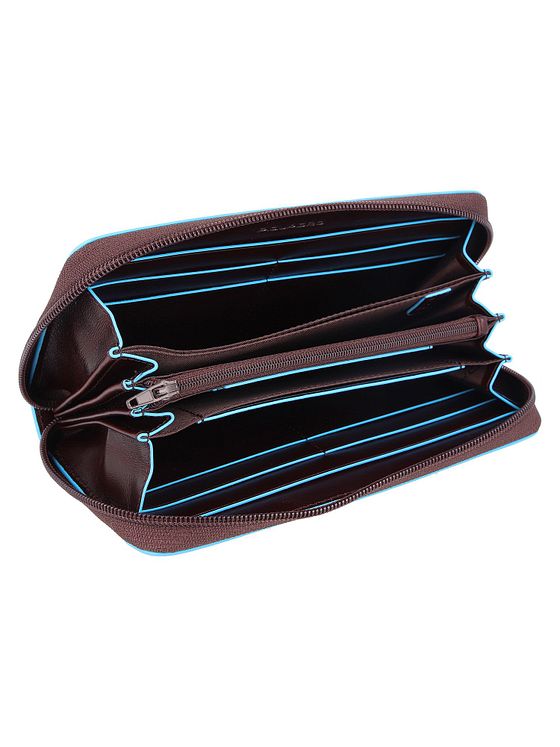 Piquadro Blå firkantet pung RFID-læder 19 cm Piquadro Blå firkantet pung RFID-læder 19 cm