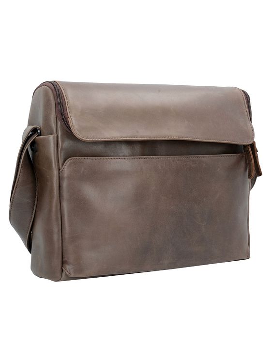 Harold's Kožená aktovka 2v1 s přihrádkou na notebook 36 cm