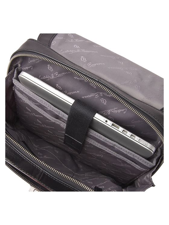 Castelijn & Beerens Guus-rygsæk i læder med 40 cm rum til bærbar computer