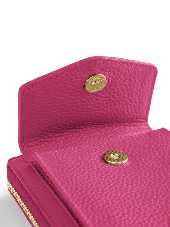 Lazarotti Bologna Leather Zip-Around Peněženka Pouzdro na mobilní telefon kožené 19 cm