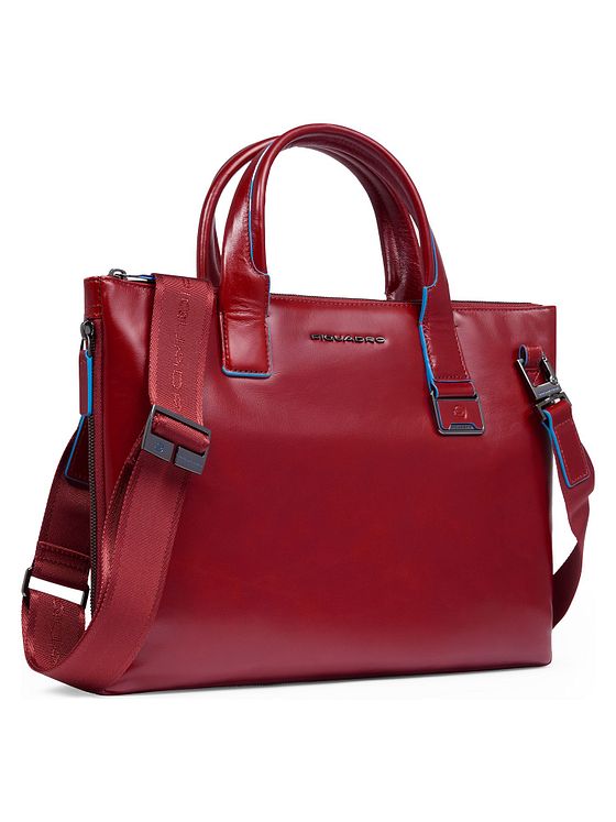 Piquadro Blue Square Shopper-taske Læder 38 cm Laptoprum med strækfold Piquadro Blue Square Shopper-taske Læder 38 cm Laptoprum med strækfold