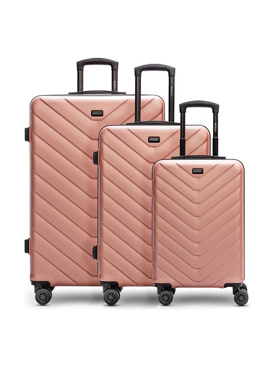 Redolz Essentials 07 3-SET 4 kolečka Sada kufrů 3-dílný