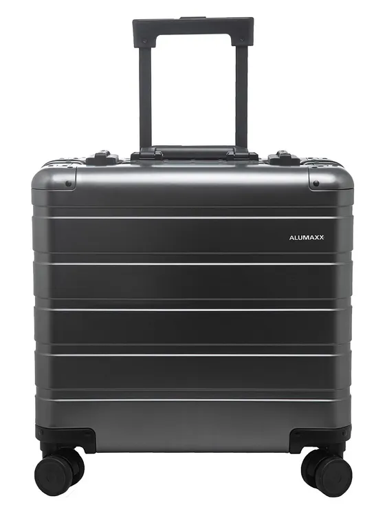 Alumaxx Gravity 4-hjulet Pilot-trolley i Aluminium, 44 cm, med laptop-rum Alumaxx Gravity 4-hjulet Pilot-trolley i Aluminium, 44 cm, med laptop-rum