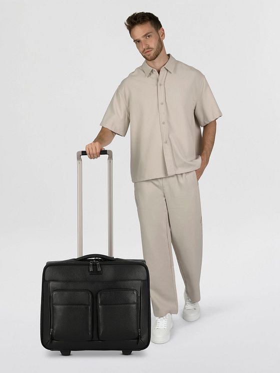 Piquadro Modus Special 2 hjul Business-trolley Læder 44 cm Laptoprum