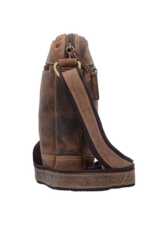 Greenburry Vintage skuldertaske i læder 20 cm