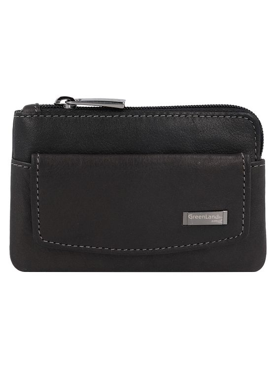 Greenland Nature Sort nappa-nøgleetui i RFID-læder 11,5 cm