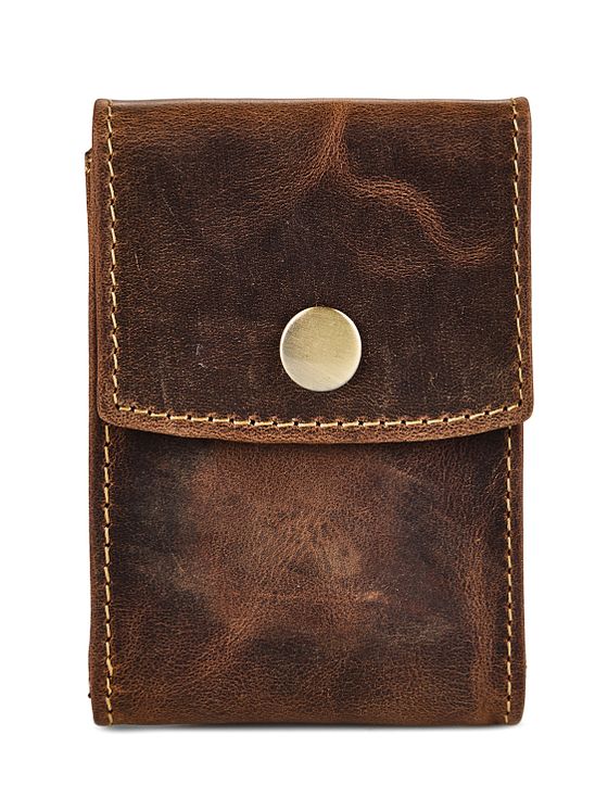 Greenburry Vintage Pouzdro na kreditní karty RFID ochrana Kůže 7 cm