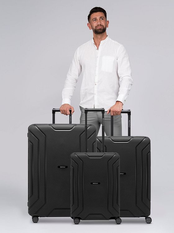 Redolz Essentials 15 4-hjulet kuffertsæt 3-delt med trepunktslukning Redolz Essentials 15 4-hjulet kuffertsæt 3-delt med trepunktslukning