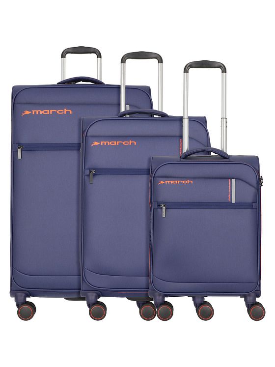 March15 Trading Silhouette 4 kolečka Sada kufrů 3-dílný s roztažitelným záhybem