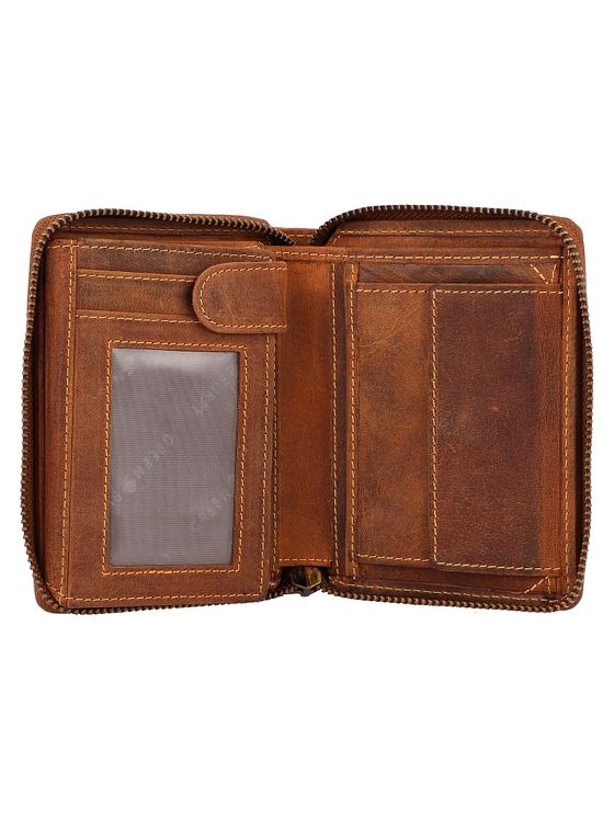 Greenburry Vintage pung med stjernetegn i læder 10 cm Greenburry Vintage pung med stjernetegn i læder 10 cm