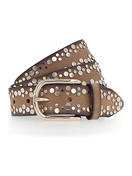 Vanzetti Bælte i læder med nitter