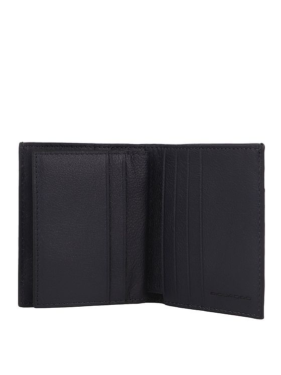 Piquadro Black Square Kreditkortetui RFID-beskyttelse Læder 9 cm